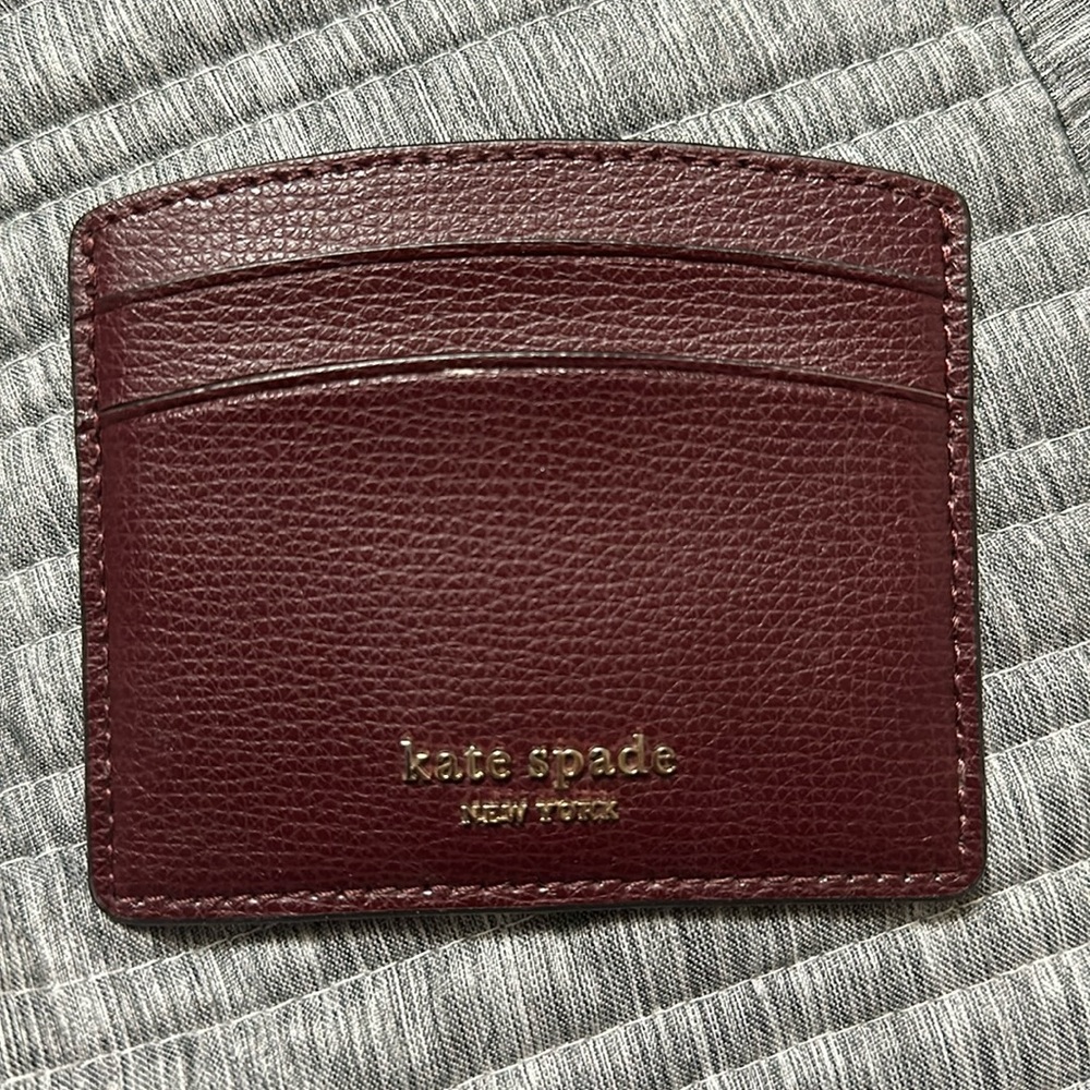 Kate Spade NY maroon cardholder